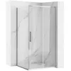 Rea Eckduschkabine Rapid Slide 140X90 Chrome Produktbild-Vorschau 1