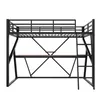 Lit mezzanine 90x200 cm avec éclairage LED, bureau, Voir les images du produit 12