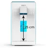 A water filter with a digital display and a measurement indicating the water level. Produktbild-Vorschau