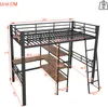 Flieks Etagenbett Metallbett 90x200cm mit Schreibtisch und Produktbild-Vorschau 7