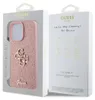 The image shows the packaging of a pink glittery phone case with a gold Guess logo. Náhled obrázku produktu