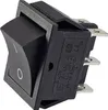 A close-up, angled view of a black electrical switch. Podgląd zdjęcia produktu