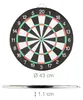 Relaxdays Dartscheibe Board X1 mit Pfeilen, 43 cm, 6 x Produktbild-Vorschau 4