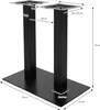 ML-Design Tischgestell Doppel, Schwarz, Höhe 72cm, Metall Produktbild-Vorschau 7
