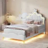 CDGlobal Łóżko tapicerowane pojedyncze 90x200 cm, łóżko Podgląd zdjęcia produktu 7