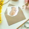 Mr. & Mrs. Panda babykarte Capybara Wein - Weiß - Geschenk, Produktbild-Vorschau 3