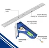 WORKPRO Kombinovaný uholník 300 mm, Stop uholník Náhľad obrázku produktu 11