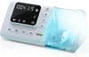 A white electronic nasal aspirator with a blue illuminated chamber. Produktbild-Vorschau