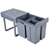 MinteLiv Einbaumülleimer 20L+2x10L Mülltrennsystem Produktbild-Vorschau 2