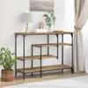 vidaXL Console tafel, ambachtelijk eikenhout, 100 x 35 x 75 Productafbeelding-voorbeeld 2