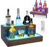 Scaffale sospeso in acrilico per vino, con illuminazione Anteprima dell’immagine prodotto 1