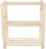 STOLMAK Scaffale Porta Scarpe in Legno di Pino Massello Anteprima dell’immagine prodotto 5