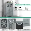COSTWAY Armoire de salle de bain, armoire à linge avec Voir les images du produit 3