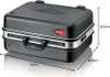 A black tool case with silver trim and a red KNIPEX logo, shown with dimensions indicated. Produktbild-Vorschau