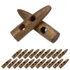 20 Knebelknöpfe Holz 45mm rehbraun Produktbild-Vorschau
