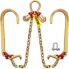 A VEVOR V-chain hoist with hooks and a shackle, presented on a white background. Podgląd zdjęcia produktu