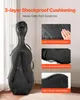 VEVOR custodia completa per violoncello 4/4, in fibra di Anteprima dell’immagine prodotto 2