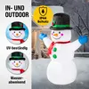 MONZANA® Aufblasbarer Schneemann XL 120cm LED Beleuchtet Produktbild-Vorschau 4