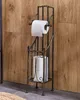 BELIANI Porte-papier toilette en métal noir, 68 cm, style Voir les images du produit 2