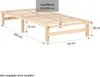Homestyle4u Palettenbett Holzbett 90x200 cm Jugendbett Produktbild-Vorschau 7