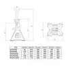 Bahco BH33000 Unterstellbock 3t 1 Paar, Bunt (BH33000) Anteprima dell’immagine prodotto 3