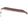 vidaXL Markiza automatyczna brązowa 450x350 cm Podgląd zdjęcia produktu 4