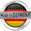 A circular badge with the German flag colors and the text "Made In GERMANY" on a metallic band. Produktbild-Vorschau