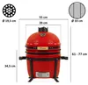 BBQ-Toro Kamado Grill Holzkohlegrill Ø 39 cm "SHIRO" mit Produktbild-Vorschau 7