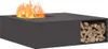 Feuerstelle Schwarz 100 x 100 x 30 cm Stahl Produktbild-Vorschau 2