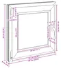 vidaXL Fenêtre de cave RISOR 50 x 50 cm PVC et verre, Voir les images du produit 8