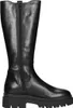 A black leather boot shown from the side against a white background. Voir les images du produit