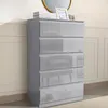 Sideboard Kenji 5 Schubladen Hochglanz Grau Produktbild-Vorschau 1