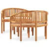 The Living Store 3-tlg. Garten-Lounge-Set Massivholz Teak Produktbild-Vorschau 2