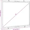 A diagram showing the dimensions of a projector screen. Náhled obrázku produktu