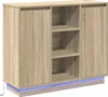 vidaXL Kredens LED dąb sonoma 90 x 32 x 75 cm materiał Podgląd zdjęcia produktu 1