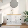 vidaXL Cassapanca con vano portaoggetti , bianca, 112 x 40 Anteprima dell’immagine prodotto 2