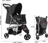 VEVOR Hundewagen, Tragkraft 16 kg, faltbarer Tierbuggy, Produktbild-Vorschau 9