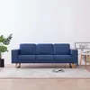 divano 3 posti in tessuto blu Anteprima dell’immagine prodotto 2