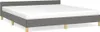vidaXL Struttura letto senza materasso grigio scuro 160x200 Anteprima dell’immagine prodotto 1