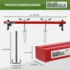 Motorbrücke Stahl Tragkraft 500 kg stufenlos verstellbare Produktbild-Vorschau 3