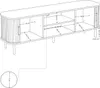 Meuble TV SCAVA, cannelé, 140 x 40 x 46 cm Voir les images du produit 26