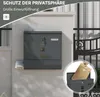 WOLTU Briefkasten mit Zeitungsfach Sichtfenstern, Produktbild-Vorschau 3