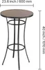SucceBuy tavolo da bar 600 x 600 x 1000 mm, tavolo da Anteprima dell’immagine prodotto 8
