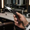 Rasoir de barbier professionnel en style dragon noir Voir les images du produit 3