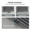 Heilmetz Handtuchheizkörper 140x60 cm 661W Warmwasser Produktbild-Vorschau 6