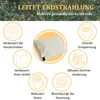 Collage of a pillow surrounded by icons and text promoting its health benefits. Produktbild-Vorschau