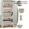 CASABEL Scarpiera 24 paia, ante e struttura in legno chiaro Anteprima dell’immagine prodotto 4