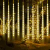 LED Fallendes Licht Meteorschauer Weihnachtsbeleuchtung Produktbild-Vorschau 2