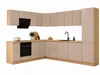 Eckküchenzeile 250x240 cm L-Form Winkelküche Küchenblock Produktbild-Vorschau 2