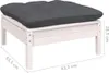 vidaXL 13-tlg. Garten-Lounge-Set mit Kissen Weiß Massivholz Produktbild-Vorschau 7